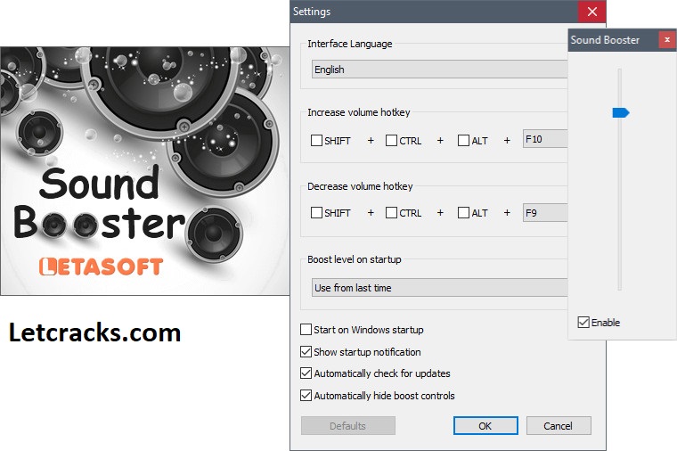 letasoft sound booster Crack